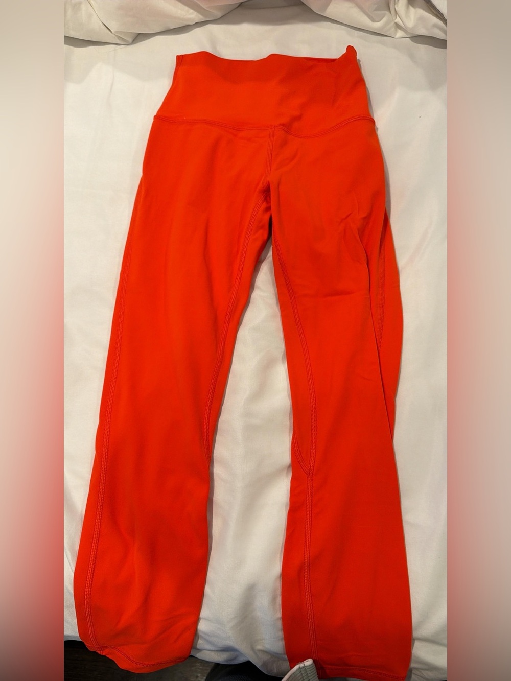Lululemon Bright Orange High-Waist Leggings